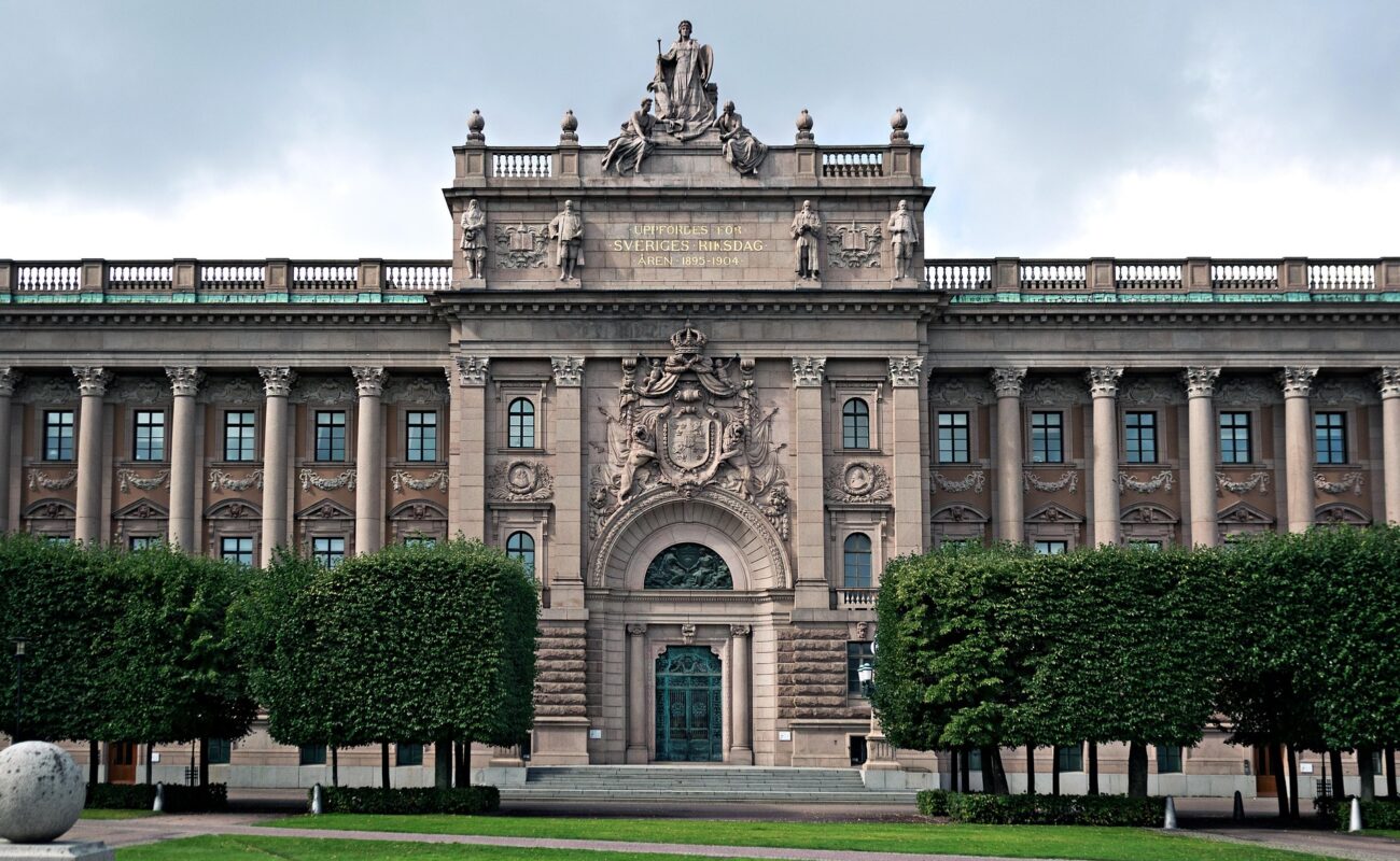 Sveriges riksdag byggnaden