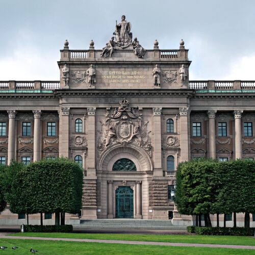 Sveriges riksdag byggnaden